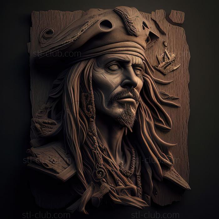 st Captain Jack Sparrow played by Johnny Depp